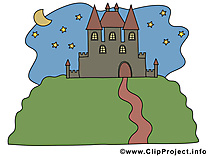 Château illustration – Biens immobiliers clipart