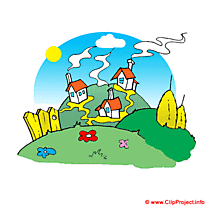 Du village clipart gratuit