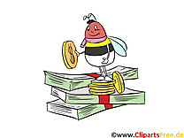 Abeille images gratuites – Argent clipart