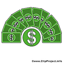 Dollars images – Argent clip art gratuit