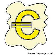 Euro clip art gratuit – Argent dessin