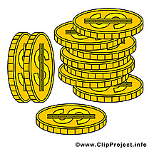 Monnaies argent illustration à télécharger gratuite