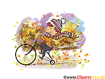 Bicyclette dessin – Automne à télécharger