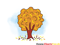 Chute des feuilles clip art gratuit – Automne dessin