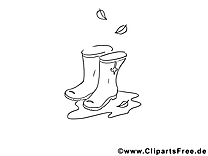 Dessin à imprimer bottes – Automne images