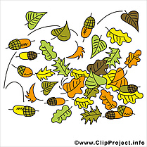 Feuilles clip art gratuit – Automne dessin