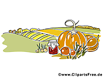 Légumes champ clip art – Automne  image gratuite