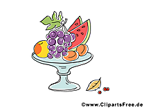 Vase fruits dessin à télécharger – Automne images