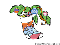 Chaussette clip art – Avent image gratuite