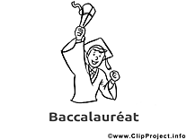 Coloriage dessin gratuit baccalauréat image