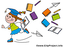 Fourniture scolaire illustration – Baccalauréat clipart