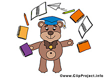 Ours clip arts gratuits – Baccalauréat illustrations