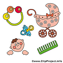 Accessoires illustration gratuite – Bébé clipart