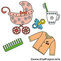 Accessoires images gratuites – Bébé clipart