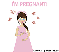 Je suis enceinte bébé illustration gratuite