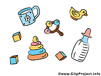 Objets image à télécharger – Bébé clipart