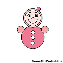 Poupée clip arts gratuits – Bébé illustrations