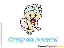 Image gratuite enfant – Bébé à bord illustration