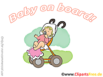 Poussette illustration – Bébé à bord images