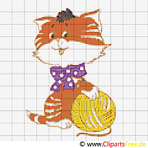 Chat clipart – Broderie dessins gratuits