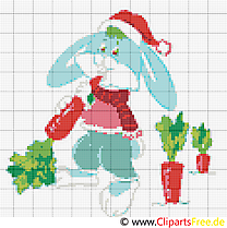 Lapin image gratuite – Broderie illustration