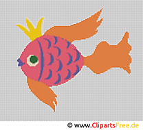 Poisson clip art gratuit – Broderie images