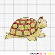 Tortue dessin – Broderie cliparts à télécharger