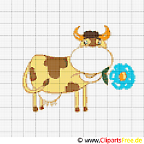 Vache images – Broderie dessins gratuits