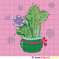 Cactus clip arts gratuits – Broderie illustrations