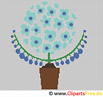 Clipart gratuit fleur – Broderie images