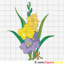 Floraison image gratuite – Broderie illustration