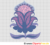 Images fleur – Broderie clip art gratuit