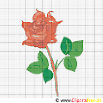 Rose dessin – Broderie cliparts à télécharger