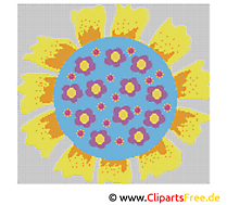 Tournesol clip art gratuit – Broderie images