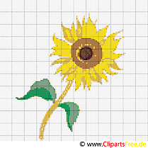 Tournesol cliparts gratuis – Broderie images