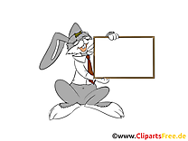 Lapin présentation clip art – Bureau image