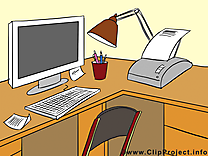 Ordinateur images gratuites – Bureau clipart