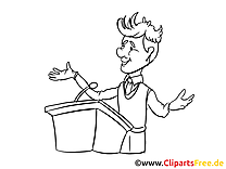 Conférence dessins à imprimer – Entreprise clipart