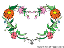 Fleurs dessin gratuit – Cadre image