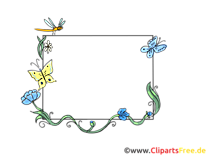 Insects images – Cadre clip art gratuit