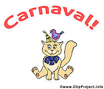 Chat image gratuite – Carnaval cliparts