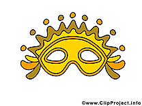 Masque clip art gratuit – Carnaval dessin