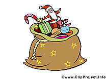 Cadeaux de Noël card, clipart, image