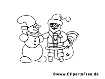 Coloriage père noel gratuit