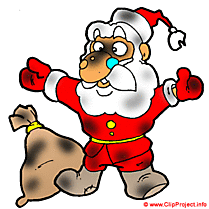 Papa Noël image clip art