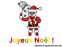 Père Noël image, card, clipart gratuite