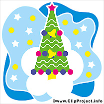 Sapin de Noël cliparts, images, cards gratuite