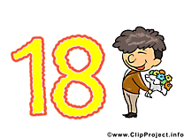 18 ans clip art gratuit – Anniversaire images