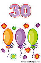 30 ans clipart – Anniversaire dessins gratuits