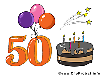 50 ans dessin gratuit – Anniversaire image